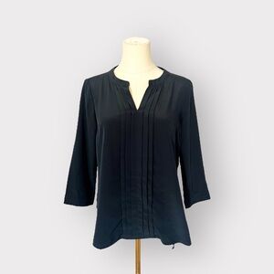 ESTÉE LAUDER Navy Blue Blouse (Sz XS)